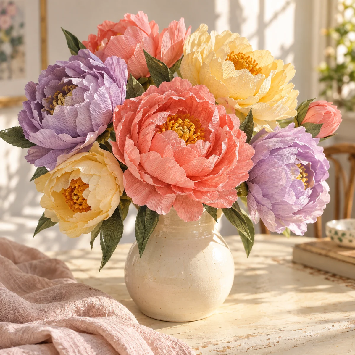 Forever-in-bloom peonies